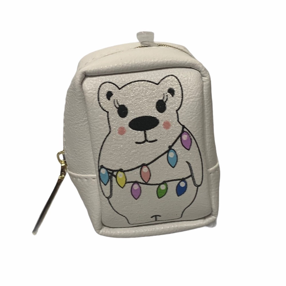 NWOT Betsey Johnson polar bear pill case bag